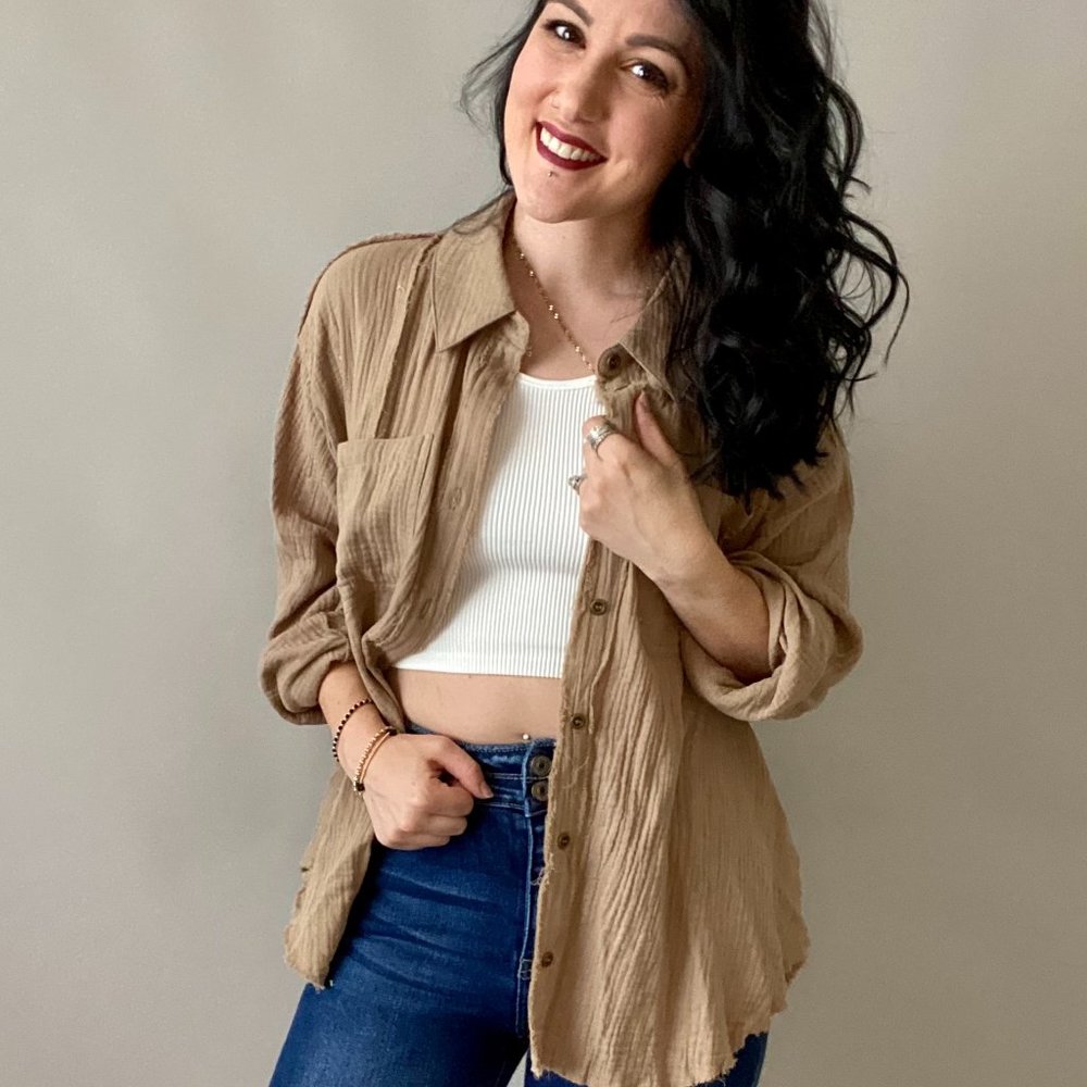 Soft Linen Button Up